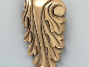 carved decor verical 006 Modelo 3D