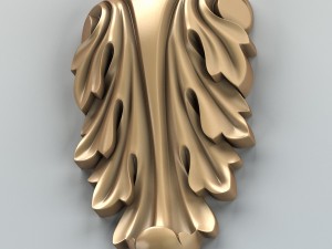 carved decor verical 006 Modelo 3D