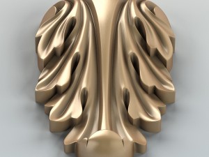 carved decor verical 006 Modelo 3D