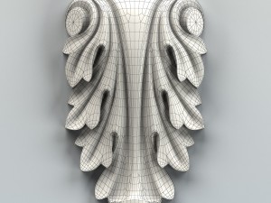 carved decor verical 006 Modelo 3D