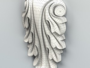 carved decor verical 006 Modelo 3D