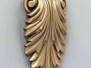 carved decor verical 007 Modelo 3D