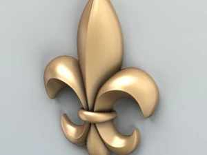 carved decor verical 009 3D Model