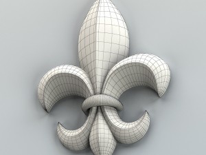 carved decor verical 009 3Dモデル