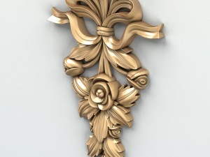 carved decor verical 010 Modèle 3D