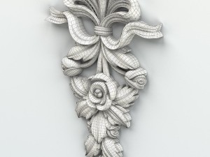 carved decor verical 010 Modèle 3D