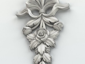 carved decor verical 010 Modèle 3D