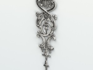 carved decor verical 011 3D Model