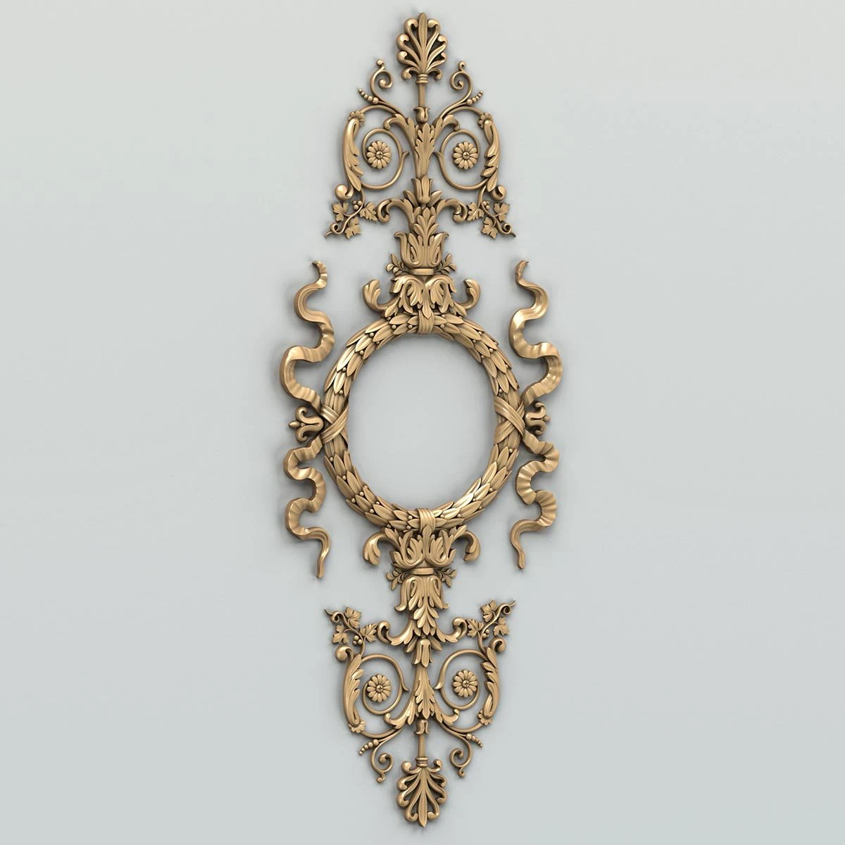 carved decor verical 012 3D Model .c4d .max .obj .3ds .fbx .stl .blend