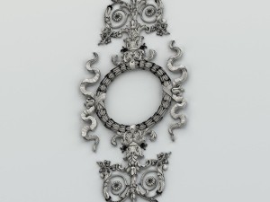 carved decor verical 012 3Dモデル