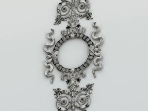 carved decor verical 012 3D Model