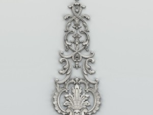 carved decor verical 013 3D 模型