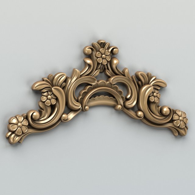 carved decor horizontal 004 Modelo 3D .c4d .max .obj .3ds .fbx .stl .blend 