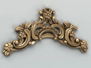 조각된 장식 수평 004 3D 모델