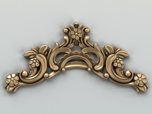 carved decor horizontal 004 Modelo 3D