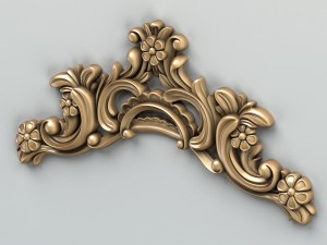 carved decor horizontal 004 Modelo 3D