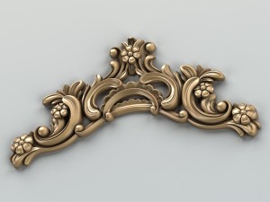 carved decor horizontal 004 Modelo 3D