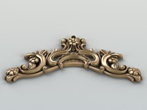 carved decor horizontal 004 Modelo 3D