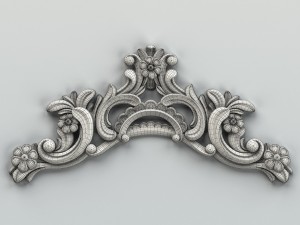 carved decor horizontal 004 Modelo 3D