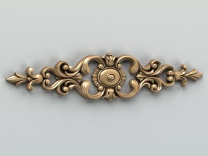 carved decor horizontal 006 3D Модель