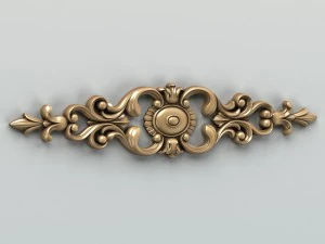 carved decor horizontal 006 3D Model
