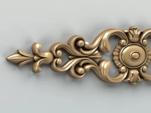 carved decor horizontal 006 3D Model