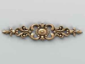 carved decor horizontal 006 3D Модель