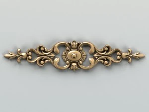 carved decor horizontal 006 3D Model