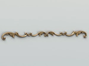 carved decor horizontal 009 3D Model