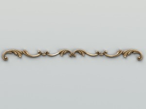 carved decor horizontal 009 3D Model
