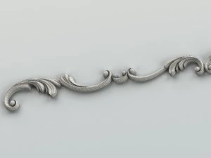 carved decor horizontal 009 3D Model