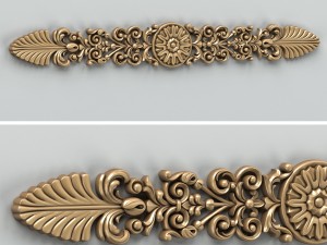 carved decor horizontal 011 3D मॉडल