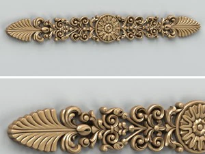 decora&ccedil;&atilde;o esculpida horizontal 011 Modelo 3D