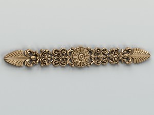 carved decor horizontal 011 3D Model