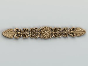 carved decor horizontal 011 3D Model