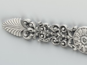 carved decor horizontal 011 3D Model