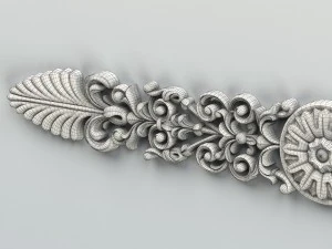 carved decor horizontal 011 3D Model