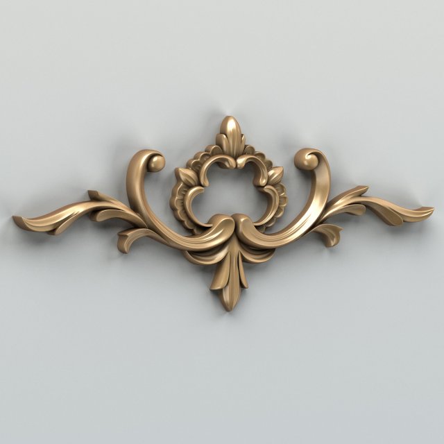 carved decor horizontal 012 3D-Modell .c4d .max .obj .3ds .fbx .stl .blend 