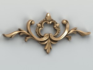 carved decor horizontal 012 3D Model