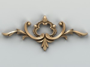 carved decor horizontal 012 3D-Modell