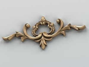 carved decor horizontal 012 3D-Modell