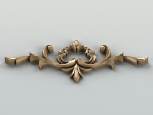 carved decor horizontal 012 3D-Modell