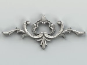 carved decor horizontal 012 3D Model
