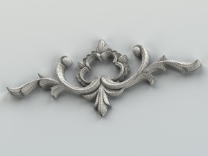 carved decor horizontal 012 3D-Modell