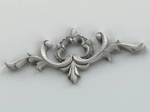carved decor horizontal 012 3D Model