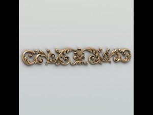 carved decor horizontal 013 3D 模型