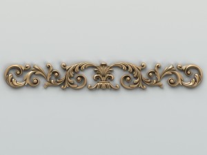 carved decor horizontal 013 3D 模型