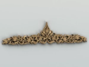 carved decor horizontal 014 3D Model
