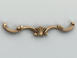 carved decor horizontal 015 3D Модель