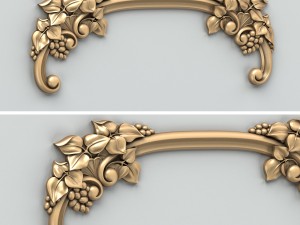 carved decor horizontal 017 3D Model
